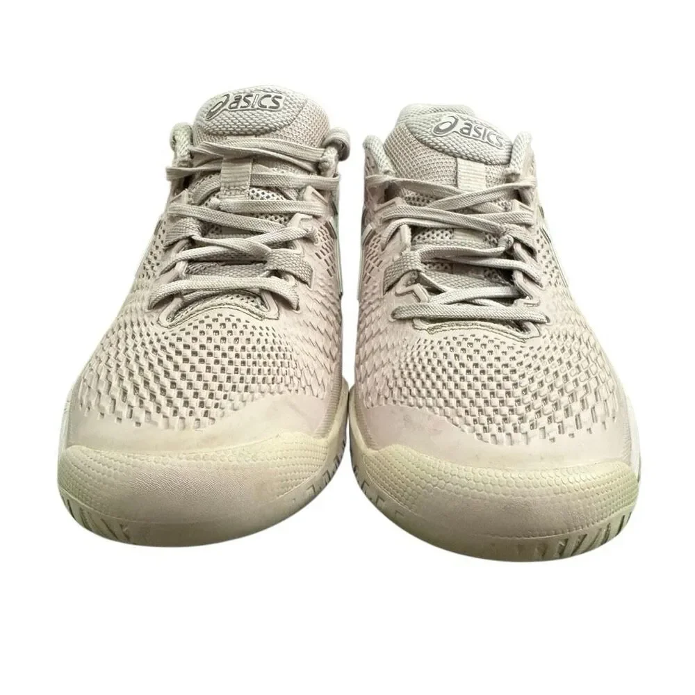 Asics Gel-Resolution 9 Tennis Shoes Womens US 9 White Pink Athletic 1042A208